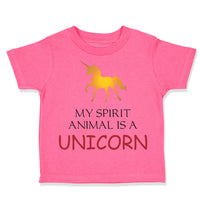 Toddler Girl Clothes My Spirit Animal Is A Unicorn Funny Humor Toddler Shirt