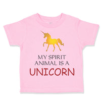 Toddler Girl Clothes My Spirit Animal Is A Unicorn Funny Humor Toddler Shirt