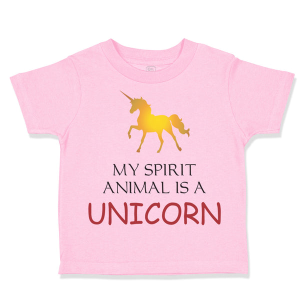 Toddler Girl Clothes My Spirit Animal Is A Unicorn Funny Humor Toddler Shirt