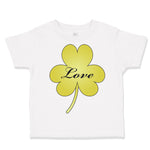 Toddler Clothes Love Gold Shamrock St Patrick's Funny Humor Toddler Shirt Cotton