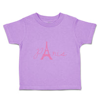 Toddler Girl Clothes Paris Eiffel Tower Pink Alphabet & Monograms Love Cotton