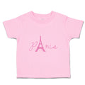 Toddler Girl Clothes Paris Eiffel Tower Pink Alphabet & Monograms Love Cotton