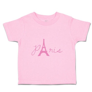 Toddler Girl Clothes Paris Eiffel Tower Pink Alphabet & Monograms Love Cotton
