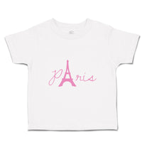 Paris Eiffel Tower Pink Alphabet & Monograms Love