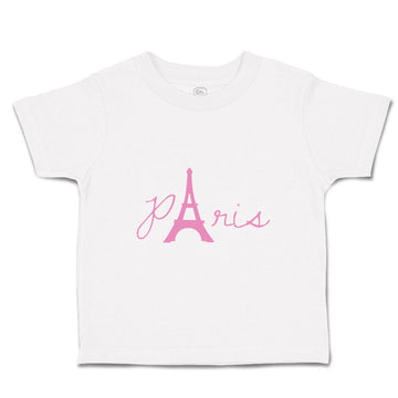 Toddler Girl Clothes Paris Eiffel Tower Pink Alphabet & Monograms Love Cotton