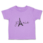 Toddler Clothes Paris Eiffel Tower Black Alphabet & Monograms Love Toddler Shirt