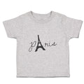 Toddler Clothes Paris Eiffel Tower Black Alphabet & Monograms Love Toddler Shirt