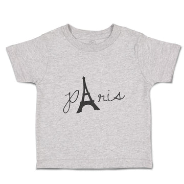 Toddler Clothes Paris Eiffel Tower Black Alphabet & Monograms Love Toddler Shirt