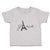Toddler Clothes Paris Eiffel Tower Black Alphabet & Monograms Love Toddler Shirt