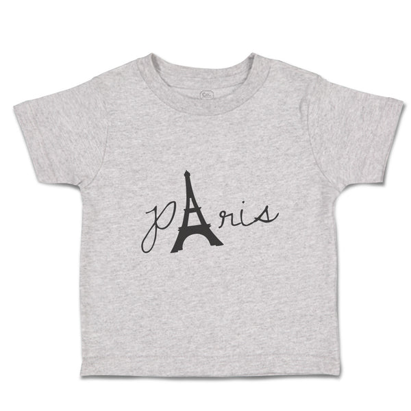 Toddler Clothes Paris Eiffel Tower Black Alphabet & Monograms Love Toddler Shirt