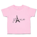 Toddler Clothes Paris Eiffel Tower Black Alphabet & Monograms Love Toddler Shirt