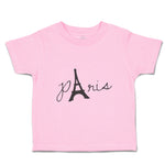 Toddler Clothes Paris Eiffel Tower Black Alphabet & Monograms Love Toddler Shirt