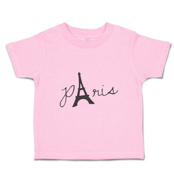 Toddler Clothes Paris Eiffel Tower Black Alphabet & Monograms Love Toddler Shirt