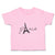 Toddler Clothes Paris Eiffel Tower Black Alphabet & Monograms Love Toddler Shirt
