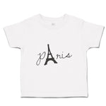 Paris Eiffel Tower Black Alphabet & Monograms Love