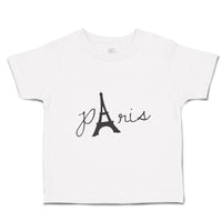 Paris Eiffel Tower Black Alphabet & Monograms Love