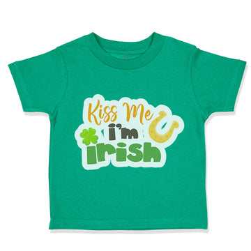 Toddler Clothes Kiss Me I Am Irish St Patrick's Toddler Shirt Cotton