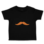 Cute Toddler Clothes Orange Mustache Funny & Novelty Novelty Toddler Shirt