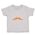 Cute Toddler Clothes Orange Mustache Funny & Novelty Novelty Toddler Shirt