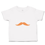 Cute Toddler Clothes Orange Mustache Funny & Novelty Novelty Toddler Shirt