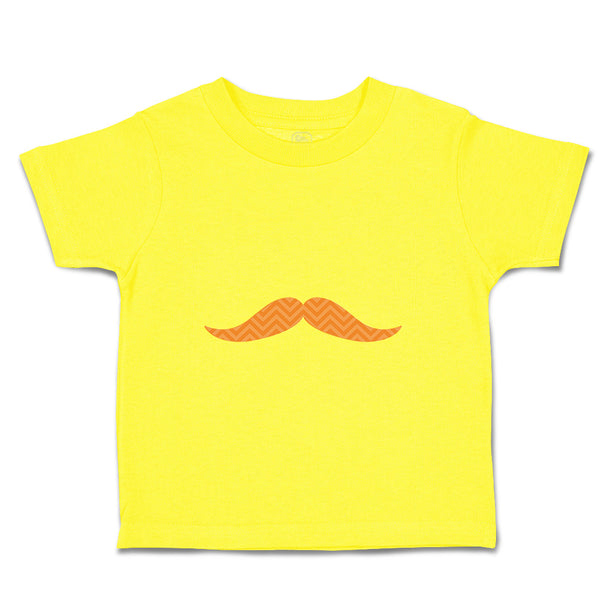 Cute Toddler Clothes Orange Mustache Funny & Novelty Novelty Toddler Shirt