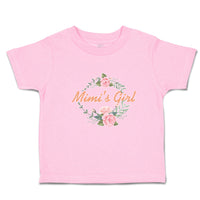 Toddler Girl Clothes Mimi's Girl with Wreath Flowers and Leaves Toddler Shirt