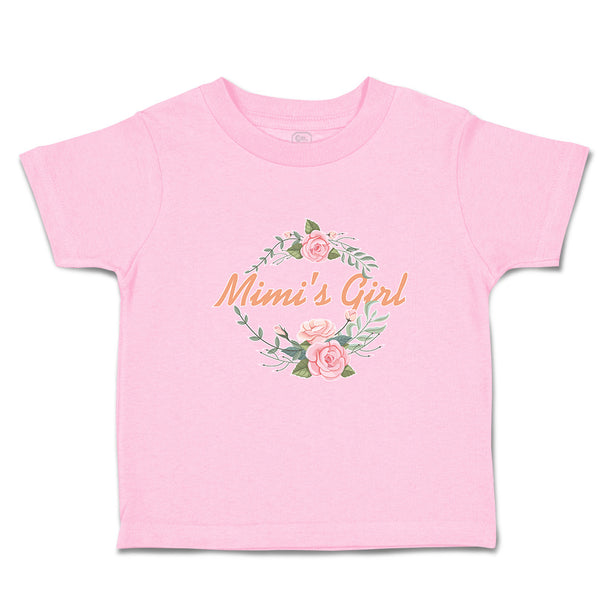 Toddler Girl Clothes Mimi's Girl with Wreath Flowers and Leaves Toddler Shirt