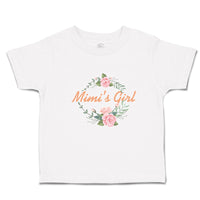 Toddler Girl Clothes Mimi's Girl with Wreath Flowers and Leaves Toddler Shirt