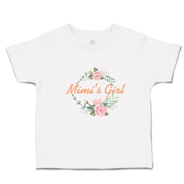 Toddler Girl Clothes Mimi's Girl with Wreath Flowers and Leaves Toddler Shirt