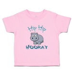 Toddler Clothes Baby Hippo Hippopotamus Hip Hip Hooray White Animals Zoo Cotton