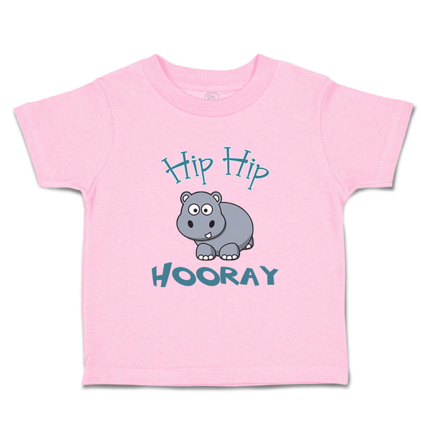 Toddler Clothes Baby Hippo Hippopotamus Hip Hip Hooray White Animals Zoo Cotton