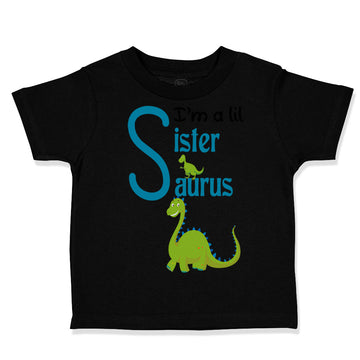 Toddler Clothes Green Dinosaur Dino Little Sister Saurus Toddler Shirt Cotton