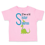 Toddler Clothes Green Dinosaur Dino Little Sister Saurus Toddler Shirt Cotton