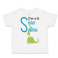 Toddler Clothes Green Dinosaur Dino Little Sister Saurus Toddler Shirt Cotton