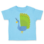 Toddler Clothes Peacock Spread Tail Zoo Funny Toddler Shirt Baby Clothes Cotton