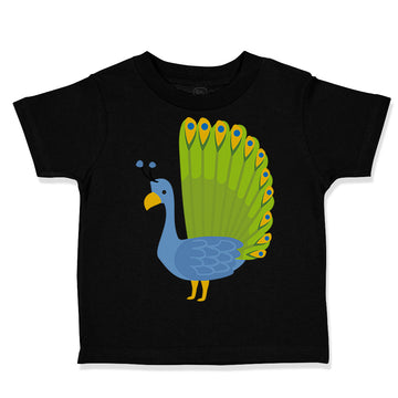 Toddler Clothes Peacock Spread Tail Zoo Funny Toddler Shirt Baby Clothes Cotton