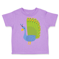 Toddler Clothes Peacock Spread Tail Zoo Funny Toddler Shirt Baby Clothes Cotton
