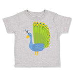Toddler Clothes Peacock Spread Tail Zoo Funny Toddler Shirt Baby Clothes Cotton