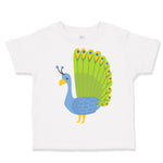 Toddler Clothes Peacock Spread Tail Zoo Funny Toddler Shirt Baby Clothes Cotton