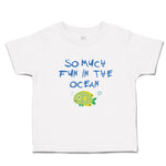 Toddler Clothes So Much Fun in The Ocean Fish with Closed Eyes Toddler Shirt