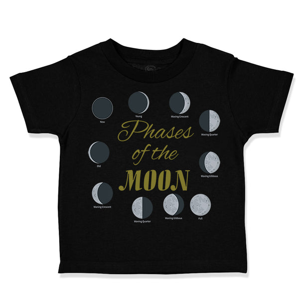 Toddler Clothes Phases of The Moon Planets Space Toddler Shirt Cotton