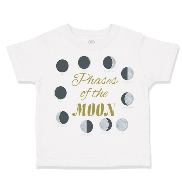 Toddler Clothes Phases of The Moon Planets Space Toddler Shirt Cotton