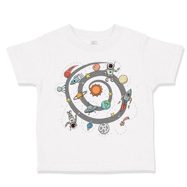 Toddler Clothes Space Ship Rocket Space Style B Toddler Shirt Cotton