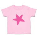 Toddler Girl Clothes Hot Pink Starfish Nature Ocean & Beach Toddler Shirt Cotton