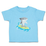 Toddler Clothes Shark Surfing Animals Ocean Toddler Shirt Baby Clothes Cotton