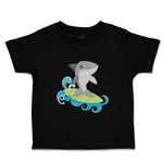 Toddler Clothes Shark Surfing Animals Ocean Toddler Shirt Baby Clothes Cotton