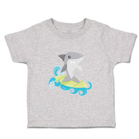 Toddler Clothes Shark Surfing Animals Ocean Toddler Shirt Baby Clothes Cotton