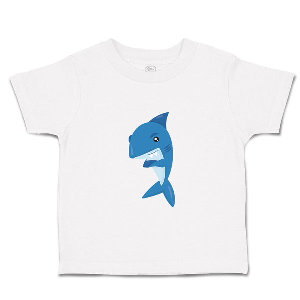 Toddler Clothes Navy Shark Animals Ocean Toddler Shirt Baby Clothes Cotton