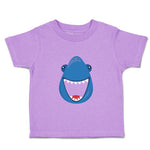 Toddler Clothes Navy Shark Face Animals Ocean Toddler Shirt Baby Clothes Cotton