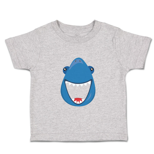 Toddler Clothes Navy Shark Face Animals Ocean Toddler Shirt Baby Clothes Cotton